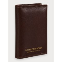 Tarjetero Scotch&Soda de piel Brown